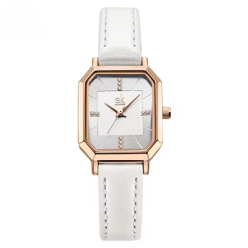 Casual Leather Strap Quartz Wristwatches Original Luxury Diamond Clock - Image 6
