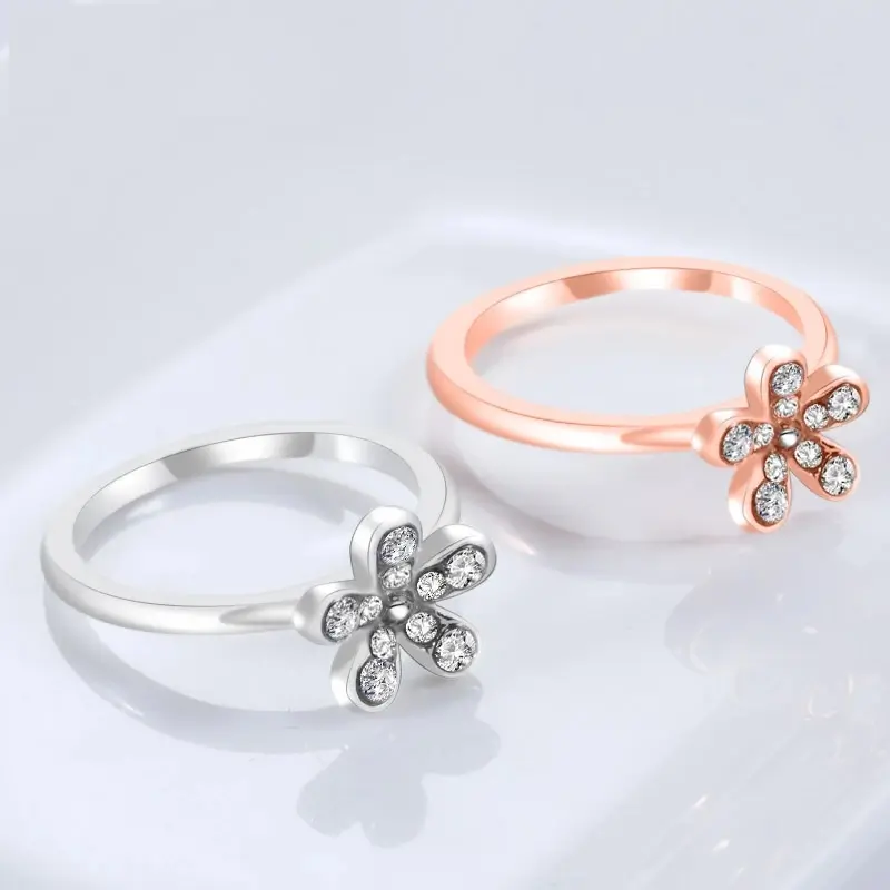 Fashion Flower Crystal Ring - Image 2
