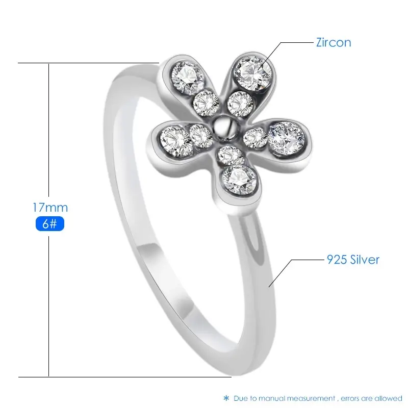 Fashion Flower Crystal Ring - Image 5