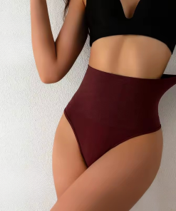 Flat Belly Shaping Thong Seamless High Waist Tummy Control Panties