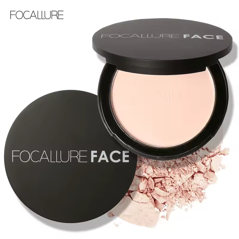 Mineral Face Pressed Oil Control Natural Foundation Powder Smooth Finish Concealer Setting