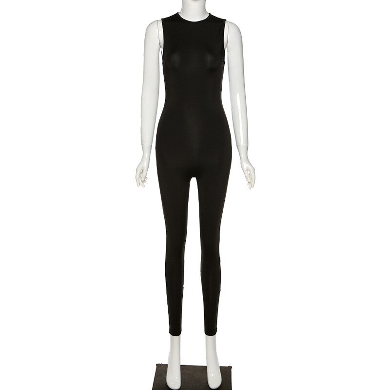 Solid Sexy Club Bodycon One Piece Jumpsuits - Image 7