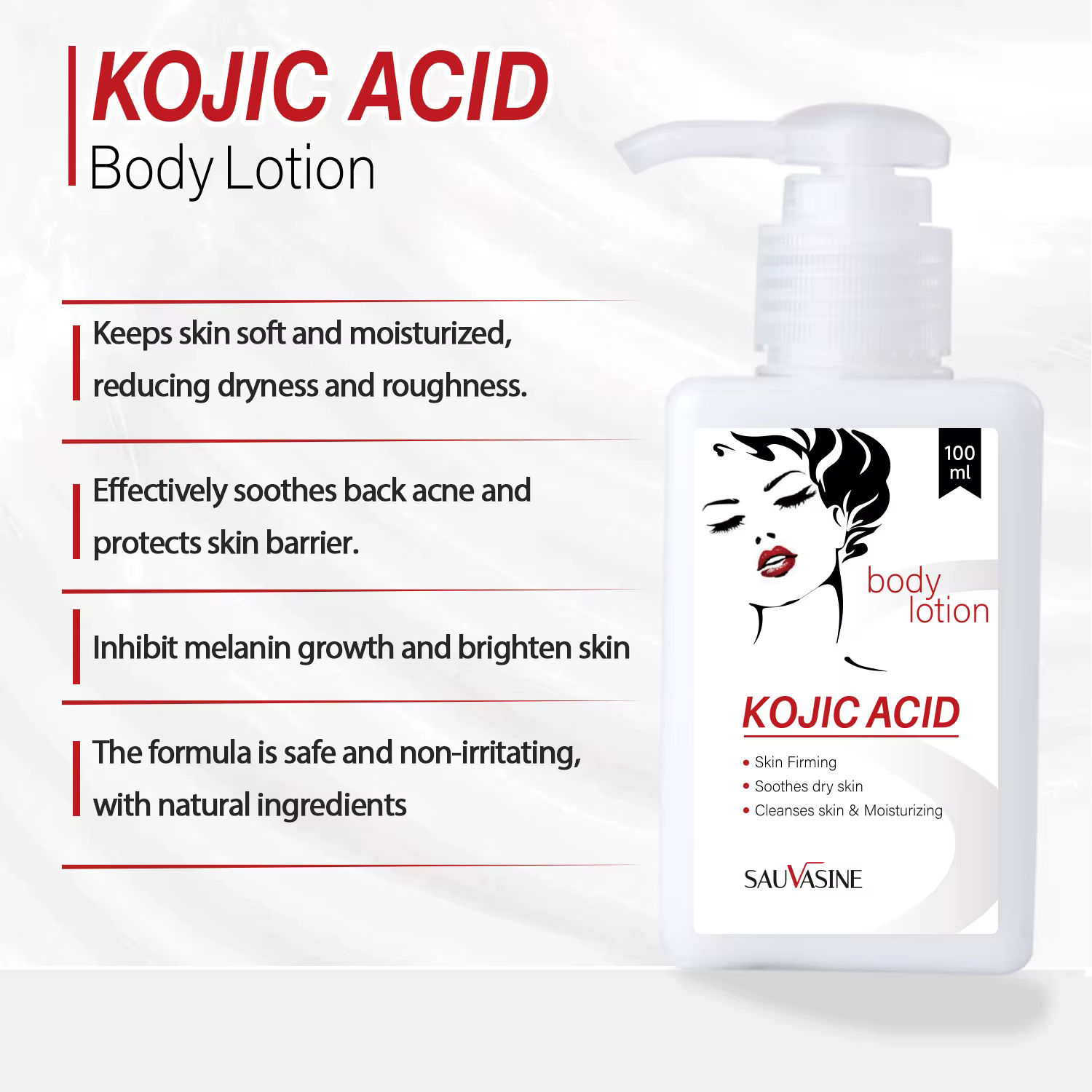 Kojic Acid 100ML Skin Brightening Even Skin Tone Bleaching Moisturizing Body Lotion - Image 3